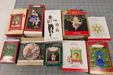 10 Hallmark Keepsake Various Mix of Christmas Tree Ornaments Decor - Lot Of Ten