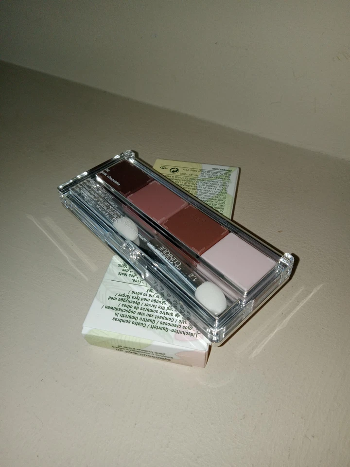 NIB NEW Clinique All About Shadow Quad Pink Chocolate #06 .016 oz Shimmer - Image 2 of 2