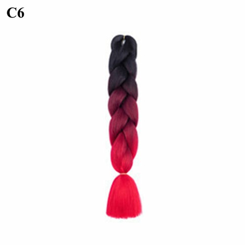 24" 100g Jumbo Hair Extensions kanekalon Braiding Hair Box Twist Braid Women Men - Picture 83 of 104