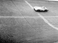 Juan Manuel Fangio Mercedes Stromlinienwagen 2 Old Motor Racing Photo