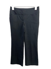 Express Editor womams black work career pants solid black size 6 Regular