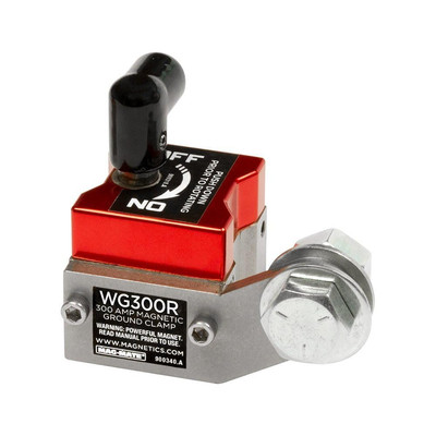 WG300R On/Off Magnetic Welding Ground, 300 Amp 150 Lbs, Red