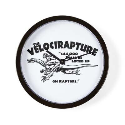 CafePress Velocirapture 10'' Wall Clock (235131982)