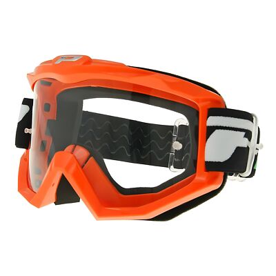 Mx - Brille Progrip 3201 Race Line Orange für Kreidler Kawasaki Motowell Zongshe