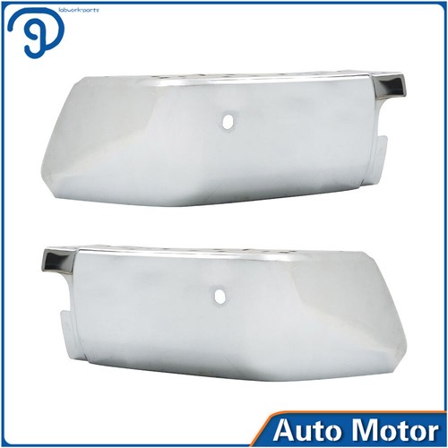 Driver and Passenger Side For 2014-2021 Toyota Tundra Rear Bumper End Set Chrome - Picture 3 of 23