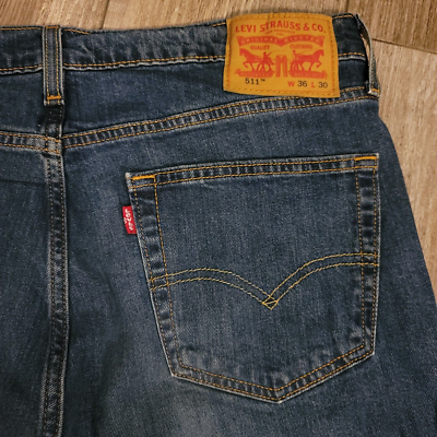 levis 511 slim fit jeans Dark Blue Stretchable W36 L30 Men's Jeans