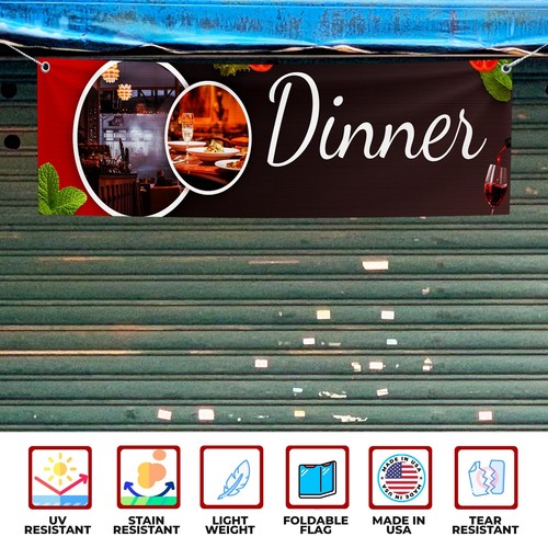 Outdoor Polyester Banner with 4 Holes, HD Printing for Food & Beverage Promo USA - Picture 58 of 151