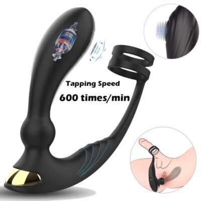 Powerful Flapping Prostate Massager Dual Motor Male Waterproof Vibrators