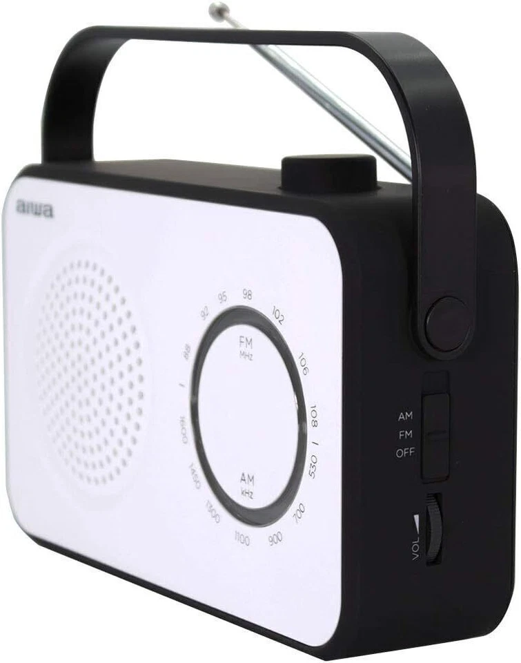 Aiwa R-190BW Kofferradio FM, MW Weiß - Bild 3 von 4