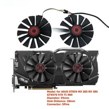 VGA GPU Fan Cooler for ASUS GTX970 970 TI 980 780 STRIX-R9 285 380 PLD10015S12H