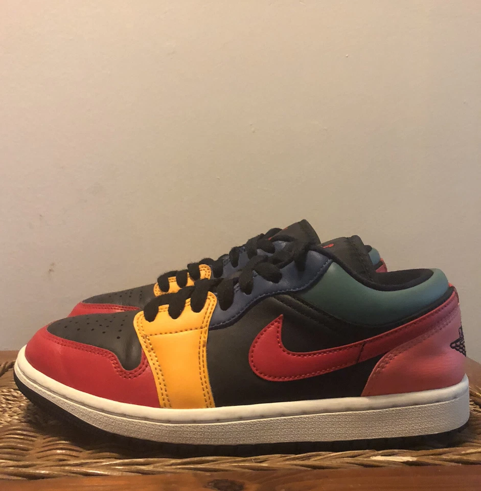 Size 6.5 - Jordan 1 Low SE Black Multi-Color W - Image 3 of 4