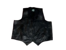 Vintage Creaciones Reno Leather Vest Western Harley Davidson Biker Mens Tag 48