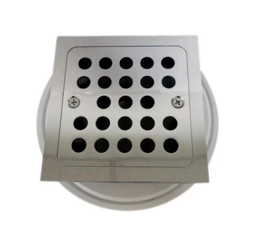 Signature Hardware SH608CP Menlo Square Shower Drain in Polished Chrome - Picture 1 of 9