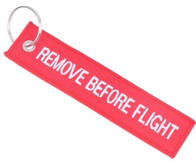 Remove Before Flight Anhänger Schlüsselanhänger Schlüsselring Rot NEU OVP