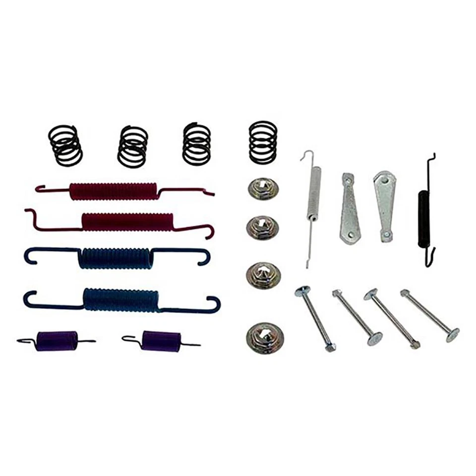 Kit de mola de freio a tambor de freio traseiro ferragens compatível com 1995-1999 Volkswagen Cabrio - Imagem 4 de 4