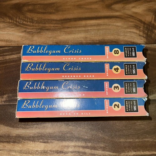 Bubblegum Crisis Vol 2, 3, 4, 8 (1988) Anime VHS Dubbed AnimEigo Bundle Set - Picture 7 of 11