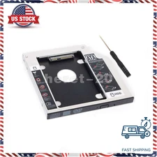 9.5mm Universal SATA 2nd HDD SSD Hard Drive Caddy For CD/DVD-ROM Optical Bay New