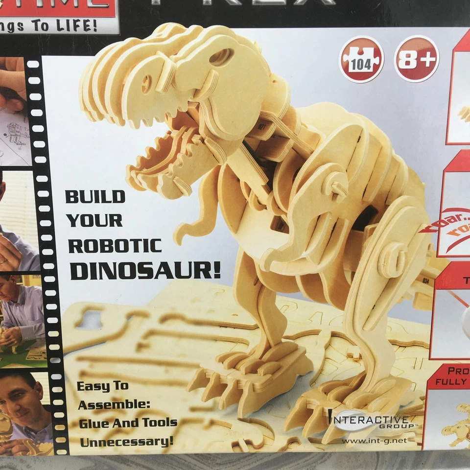 Robotime T-Rex True Robotic Dinosaur. Build Yourself by Interactive Group. NEW - Image 2 of 4