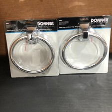  2 PK DONNER TOWEL RING WITH METAL RING, BATH FURNISHING 2860, NEW FREE SHIP