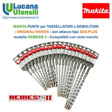 MAKITA PUNTE SDS-PLUS per TASSELLATORI e DEMOLITORI tipo NEMESIS 2 - 4 Taglienti