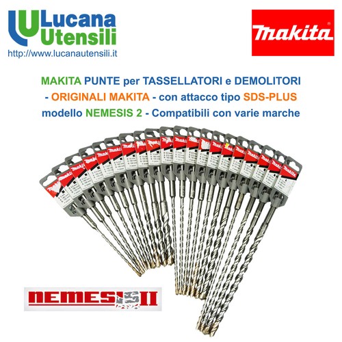 SET 9 PUNTE SDS PLUS E 4 SCALPELLI PER MURO