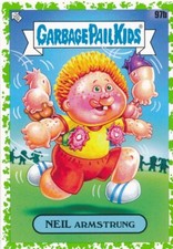 97b NEIL ARMSTRONG 2024 GPK Garbage Pail Kids 1 Kids at Play GREEN RED ROVER