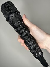 Black Rhinestone Wireless Professional Microphone  Receiver System G-MARK