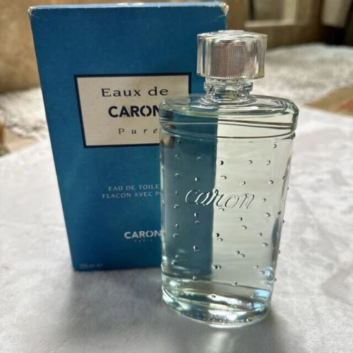 VINTAGE Eaux de CARON Pure 200ML EDT Bottle with Pump SEALED BOX GENUINE RARE - Picture 1 of 2