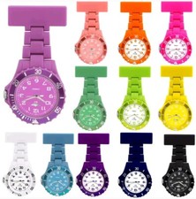 Prince London NY coloured rubberised plastic nurses fob watch brooch nurse 