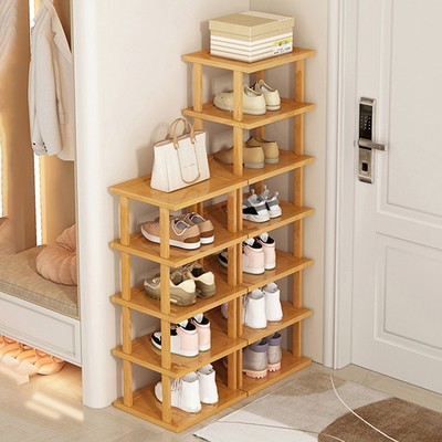 5/7/8 Tiers Shoe Rack Free Standing Space Saving Narrow Vertical Shoe Rack
