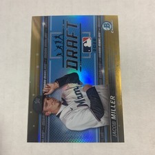 2022 Bowman Chrome Draft Jacob Miller Draft Night Gold Refractor /50 Marlins