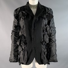 COMME des GARCONS Size M Black Polyester Straps Jacket