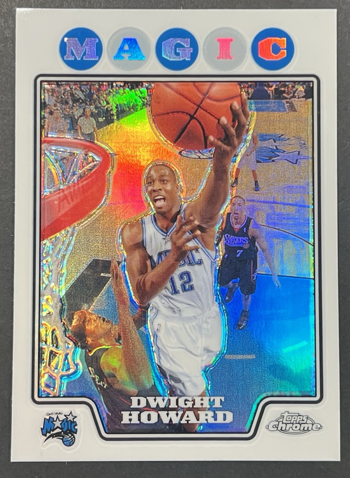 2008-09 Topps Chrome Refractor Dwight Howard #12 HOF Orlando Magic