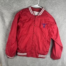 Vintage VIHS Rebels Jacket Womens Large Red Hartwell High School Cheerleader