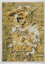 2017 Topps Fire Monikers Gold Minted Mike Moustakas #M-18 0w7