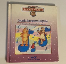 Vintage Book Teddy Rustin Grundo Springtime Sing time Book No Tape