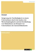 Anonymous | Steigerung Der Nachhaltigkeit In Einem Unternehmen Durch Die...