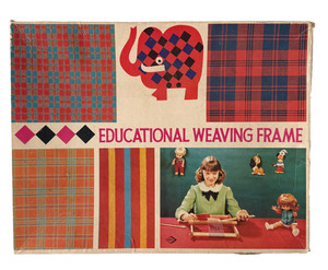 Weaving Frame Loom Girl and Boy Toys Children's Educational Wood W Germany 10"