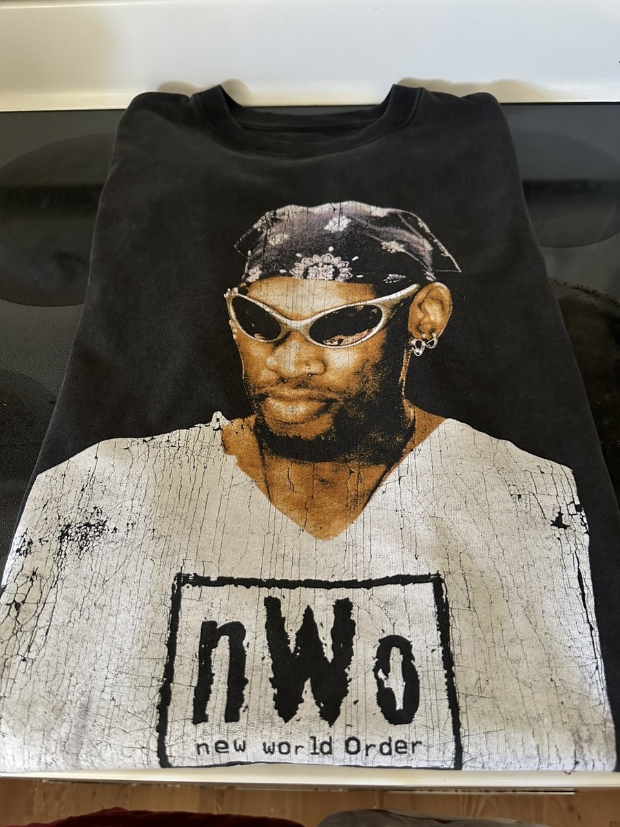 Vintage Style Dennis Rodman NWO Shirt Medium Black Wrestling Vintage Style Dennis Rodman NWO Shirt Medium Black Wrestling
