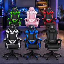 PORIYA Gaming Chair Home Office Computer Seat Racing PU Executive Recliner Chair — image 13