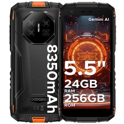 DOOGEE Fire3Ultra Android 15 Rugged Phone Unlocked Smartphone 24GB+256GB 8350mAh