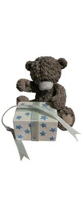 Me To You Tatty Teddybär Figur in blau gewickelt 2007 Ornament 