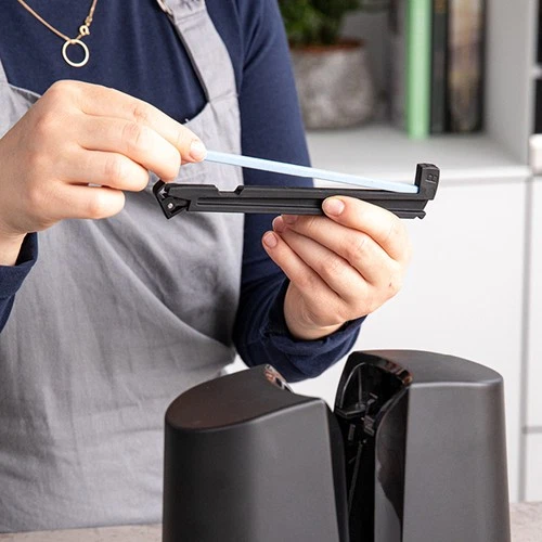 ZWILLING Sharpening Rod for V-Edge Knife Sharpener Ceramic Sharpening Stone Coarse Blue