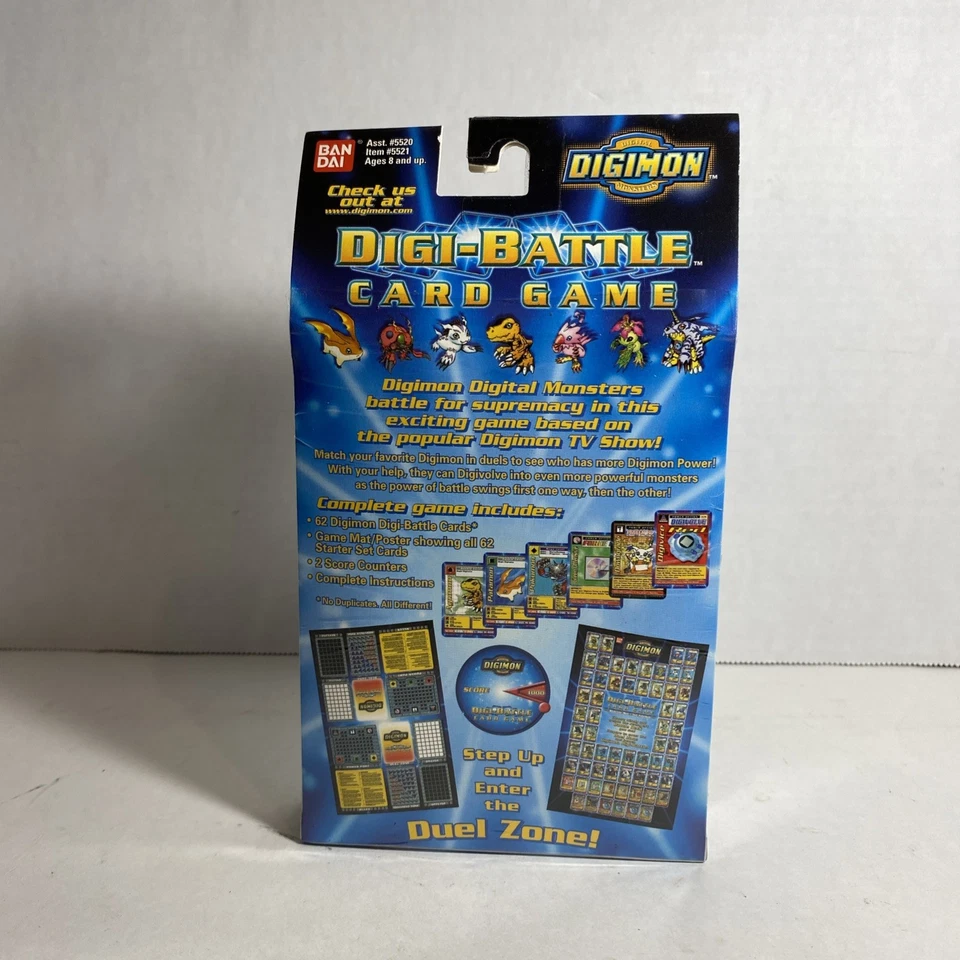 Digimon Cards Digi Battle 2 Player Starter Set Pack 1st Edition - New Sealed - Image 3 of 4