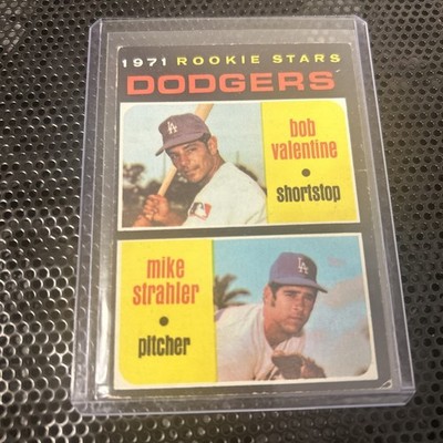 Bob Valentine & Mike Strahler 1971 TOPPS Baseball Card VG