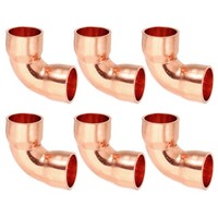 10Mm Id 1Mm Dicker Kupfer-WinkelstüCk 6 StüCk LöTverbinder Aus Reinem Kupfer