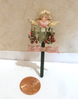 KAREN MARKLAND DOLLHOUSE MINIATURE GARDEN ANGEL SIGNED/DATED 2005 — photo 1