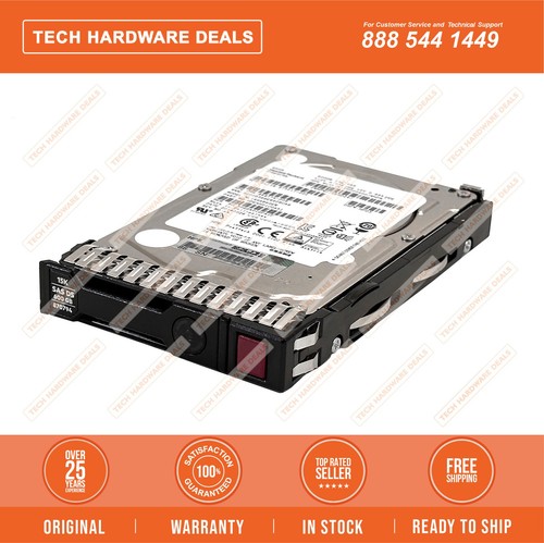867254-002 HPE 600GB SAS 12G 15K SFF SC DS HDD - Afbeelding 2 van 4