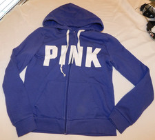 Pink by Victoria's Secret Women's Ladies Long Sleeve Zip Up Hoodie Size XS GUC
