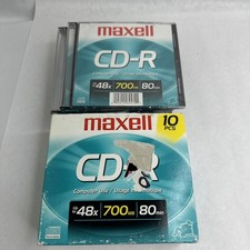 Maxell CD-R - 10 Pack - Up to 48x - 700MB - 80 min. - 648210 - Computer Use